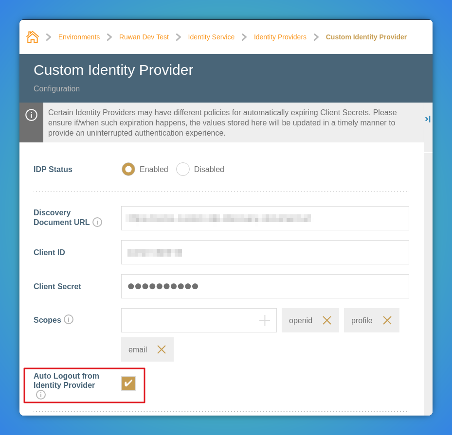 Auto Logout