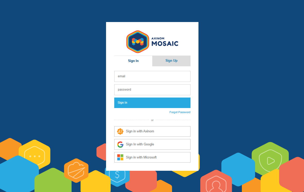 Sign-in dialog